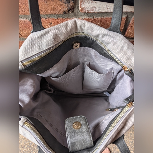 Erin Condren crossbody canvas tote, laptop bag, planner. - Picture 5 of 13